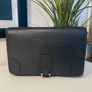 Salvatore Ferragamo Unisex Gancini Leather Wristlet Pouch